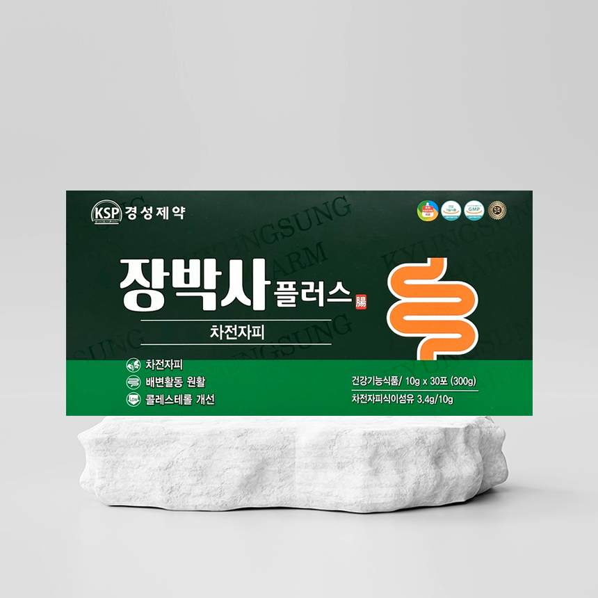 경성제약 장박사플러스 30포 차전자피 식이섬유 <b>변비</b> 쾌변