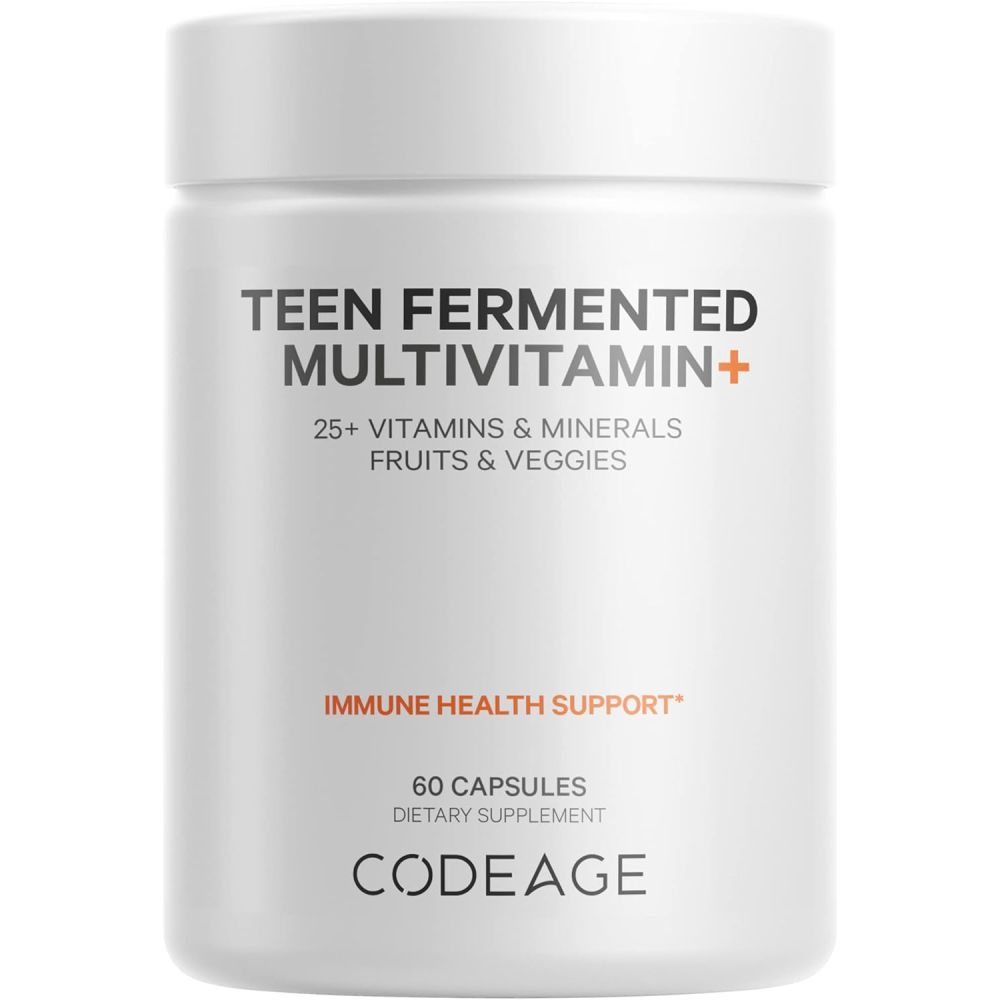 코드에이지 청소년 발효 <b>멀티비타민</b> 60정 Codeage Teen <b>Multivitamin</b>