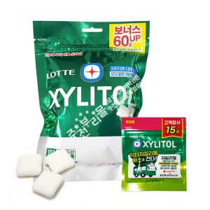 롯데 자일리톨껌 오리지날 대용량(348g) x 1봉+보너스 증정(15g) 1봉