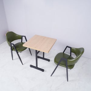 2인용 식탁 테이블 세트 카페 식당 업소용 분식집 식탁 2인용 구성