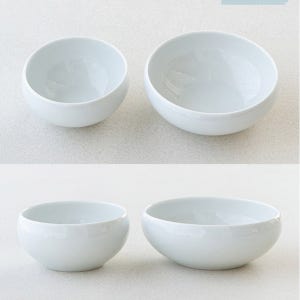 가벼운 백자 화이트 공기대접세트 밥공기 오목 여주도자기그릇