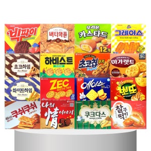 과자세트 16종-F 사무실 탕비실 회사 단체 학교 학원 다과 간식 대용량 과자