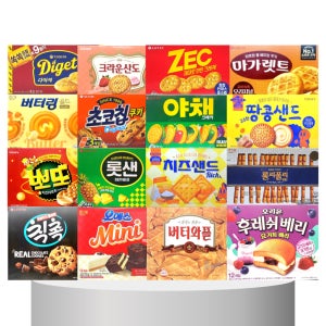 과자세트 16종-J 단체 학교 학원 사무실 탕비실 회사 다과 간식 대용량 과자