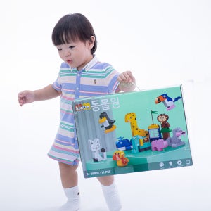 블록피아 키드두 블록 동물원 블록 듀플로 호환 유아 블럭