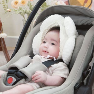 시오나 헬맷쿠션 더라운드핏 카시트유모차 목쿠션(화이트스노우 )