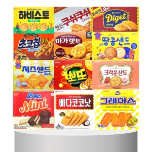 과자세트 12종-H 사무실 탕비실 회사 단체 학교 학원 다과 간식 대용량 과자