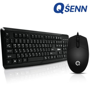 QSENN GP-KM2500 Plus 유선 키보드 마우스 세트 (USB)