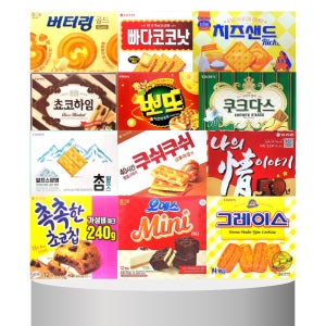 과자세트 12종-J 사무실 탕비실 회사 단체 학교 학원 다과 간식 대용량 과자