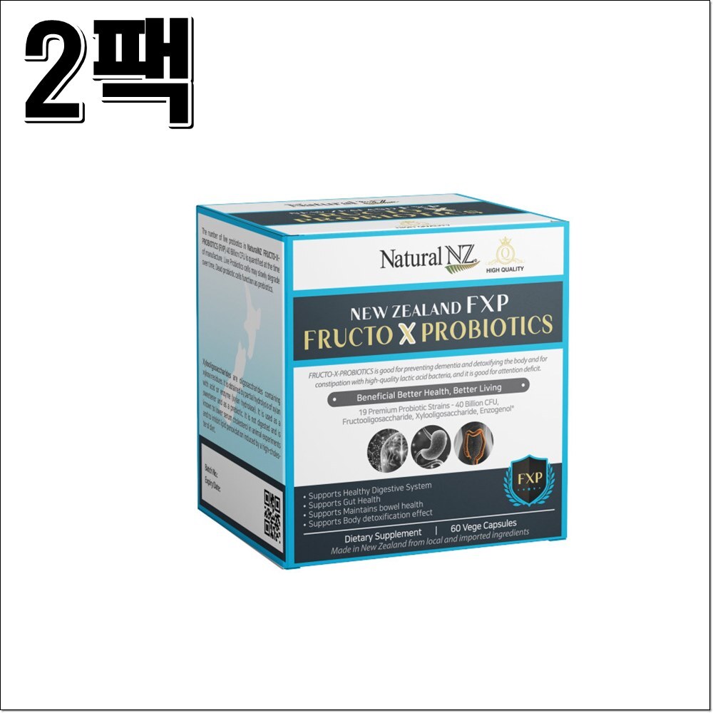 내추럴엔젯 프럭토 프로바이오틱 60정 2팩