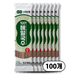 [대용량] 순솔 100% 메밀국수 10kg(100gx100ea) 비건면 무밀가루 저칼로리면
