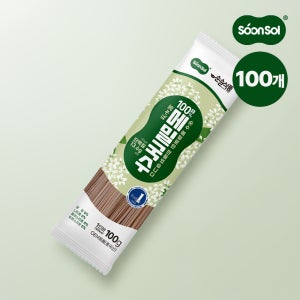 순솔 100% 메밀면 메밀국수 소바 모밀 순메밀 면 국수 10kg (100gx100봉)