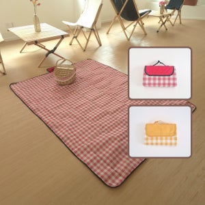 방수 피크닉 매트 감성 캠핑 대형 경량 휴대용 가벼운 체크 야외 돗자리
