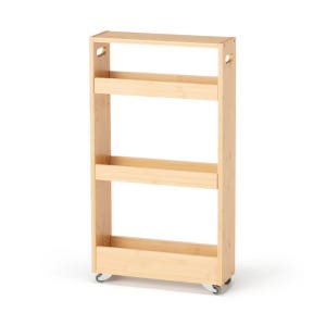 MUJI 무인양품 대나무 슬림 틈새 선반 L 이동식 수납장 83488383