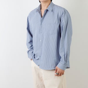 채드 시어서커 스트라이프 썸머 셔츠 (3 color / 스카이) 남자 여름 긴팔 남방