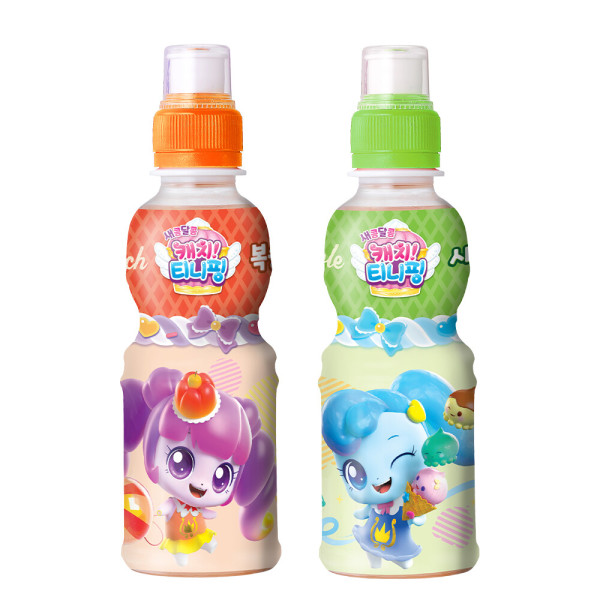 웅진 캐치티니핑 복숭아 사과 200ml (48개) 칼슘 유산균 비타민 <b>아연</b> 과즙 대량 구매