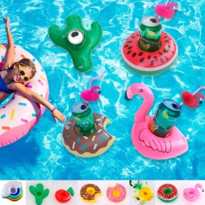 8종 컵 튜브 미니 조형 작은 음료수 물놀이 워터파크 펜션 풀빌라 준비물 수영장 풀장