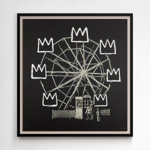 위아트 현대미술 뱅크시 (Banksy) Banksquiat (Grey) 오리지널 판화 그림