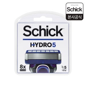 쉬크 하이드로5 5중날 오리지널 면도날 8입