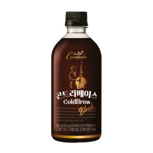 칸타타 콘트라베이스 콜드브루 블랙 500ml 6입
