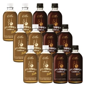 칸타타 콘트라베이스 콜드브루 라떼 500ml 6입+블랙 500ml 6입