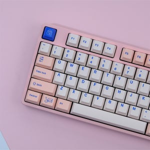 poco 핑크 블루 PBT 키캡 일본어 체리키캡 일각