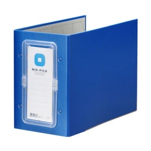 문화 대용량파이프바인더 손잡이형 15cm B896-7A(군) 청색 A4