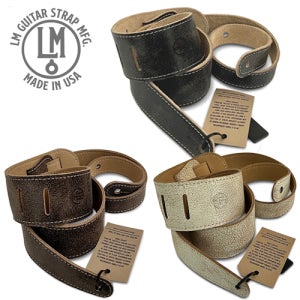(뮤직캠프)LM LS-2304D / 레릭 에이징 통기타 베이스 일렉기타 가죽 스트랩 멜빵 어깨끈