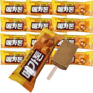 메가톤바 막대아이스크림 빙과류 메가톤달고나 카라멜아이스크림 40개