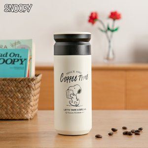 스누피 굿즈 300ml 미니 경량 보온 보냉 텀블러 보온병 여과망 포함