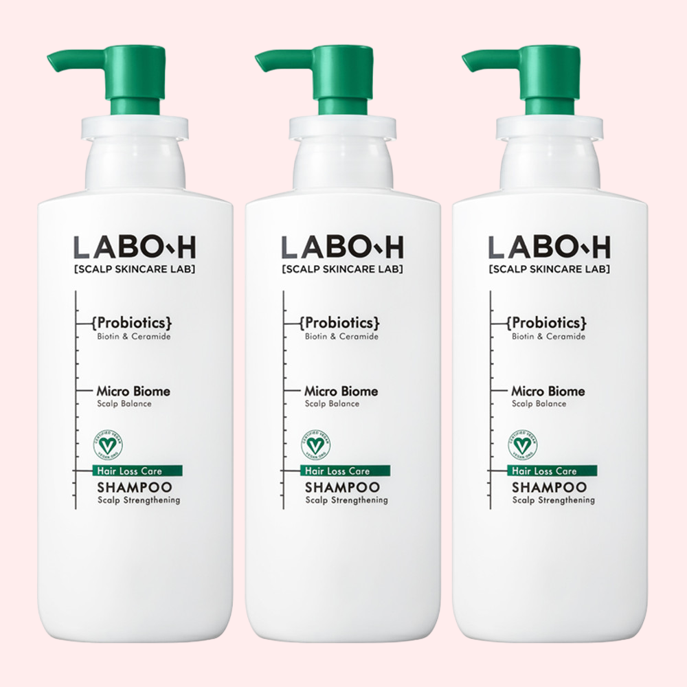 <b>라보에이치</b> 샴푸 <b>프로바이오틱스</b> 두피 강화 400ml 3개