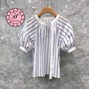 JS뉴욕 B146 마린블루 스트라이프 블라우스 제이에스뉴욕