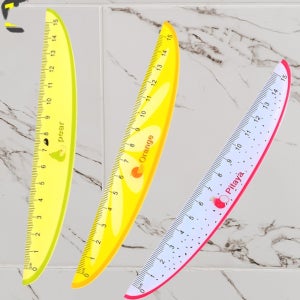 삭개오 반달 형상 룰러 자 문구 펜시 플라스틱 자 미니 소형