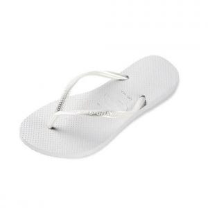 하바이아나스 슬림 화이트 플립플랍 여름 슬리퍼 여성 쪼리