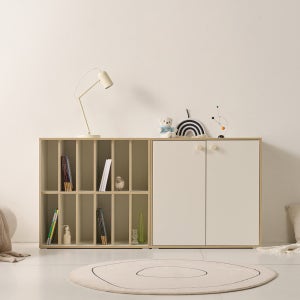 로쏘 달릿 책꽂이 도어 수납 책장 1600