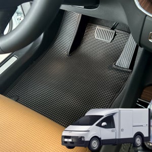 현대 ST1 그린 고무 카매트 자동차 차량용 매트 1열 운전석+조수석