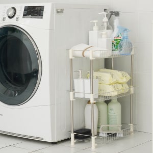 라토즈 스텐레스 욕실 사각선반 3단 무타공 세탁실 주방 화장실 베란다 다용도 수납정리