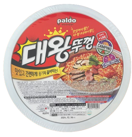 왕뚜껑 컵라면 110g  18개