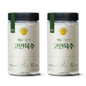 디어스트 쌀눈이 들어간 코인육수 한알 조미료 4g x 60정 240g, 2개, 샤브샤브