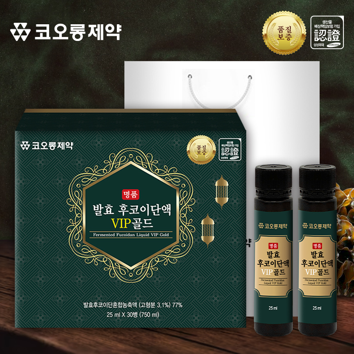 어깨 관절 발효 후코이단액 쇼핑백(25mlx30병) 미역귀