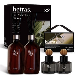 [기획세트]헤트라스 프리미엄 대용량 디퓨저 500ml 2개 +차량용 디퓨저 77ml 2개 선물세트