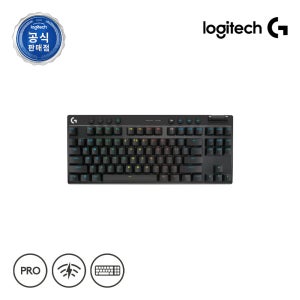 [로지텍 프로 x 텐키리스 리니어] 로지텍코리아 공식 PRO X TKL LIGHTSPEED 게이밍 키보드 블랙, 리니어