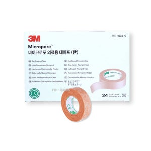 3M 1533-0 마이크로포 테이프(탄) 1.27cm 24개
