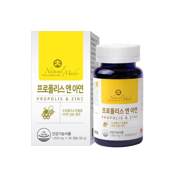 플라보노이드 PROPOLIS <b>네츄럴메이드 프로폴리스</b> 앤 아연