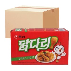 농심 닭다리 스낵 안주 후라이드 치킨 맛 66g 20개 한박스