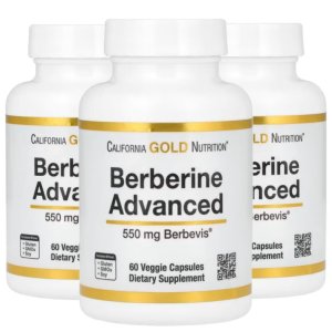캘리포니아 골드 베르베린 Berbevis 파이토솜 550 mg 60 베지캡슐X3