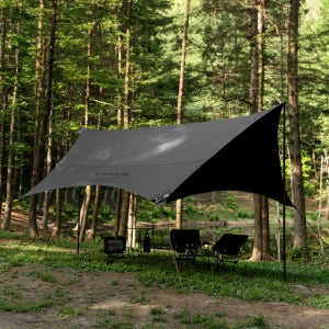 와일드 필드 헥사 타프 블랙 내수압5000mm 블랙코팅 캠핑용품