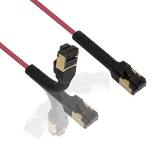 넥시 CAT7 슬림 ㄱ자 랜선 케이블 360도 꺾임 꺽임 인터넷선 20m, 1개