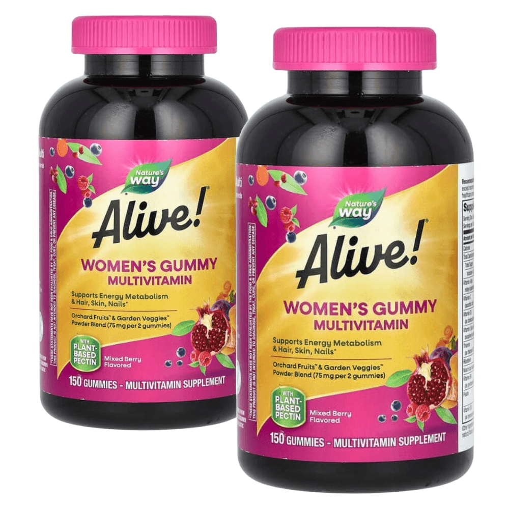 네이쳐스웨이 <b>얼라이브 우먼스</b> 여성용 멀티 비타민 믹스 베리 <b>구미</b>젤리 150정 2팩
