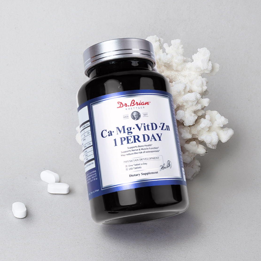 6개월분 <b>닥터</b>브라이언 칼마디 <b>칼슘</b> 마그네슘 비타민D 아연 원퍼데이 180캡슐, 1개