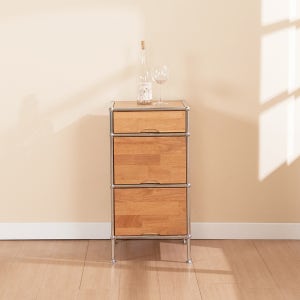 로쏘 타니 심플 모듈 원목 수납장 400